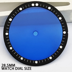 Esfera de Reloj Personalizada OEM de 28.5mm, Transparente, Multicolor, Luminosa, con Anillo de Capítulo para NH35 NH36 NH38 NH70 - Product Image 1