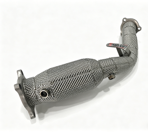 Tuyau d'échappement personnalisé en usine pour Audi A4 <span class=keywords><strong>A5</strong></span> B8 B8.5 2.0T, tuyaux d'échappement tuning en acier inoxydable SS304, tuyau de test à haut débit, son de qualité - Product Image 2