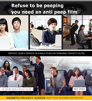 Magic privacy Protecteur d'écran espion anti-film pour ordinateur portable Film de protection amovible Filtre de confidentialité pour MacBook