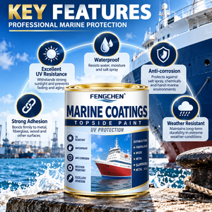 <span class=keywords><strong>Peinture</strong></span> <span class=keywords><strong>marine</strong></span> acrylique FENGCHEN résistante aux UV, imperméable et anticorrosion pour navires, bateaux, métaux et <span class=keywords><strong>fibre</strong></span> <span class=keywords><strong>de</strong></span> <span class=keywords><strong>verre</strong></span> - Product Image 2