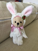 Sac à dos en peluche ours en peluche personnalisé mignon avec pendentif cravate porte-clés avec rembourrage en coton PP taille 11 cm pour les filles cadeaux de Noël