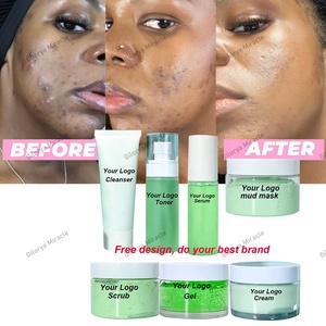 Sans étiquette, élimine les impuretés, les cicatrices d'acné, les imperfections, les points noirs, révèle une peau plus lumineuse et plus saine, traitement de l'acné, ensemble de soins de la peau à l'huile d'<span class=keywords><strong>arbre</strong></span> à thé - Product Image 2