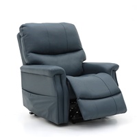 Geeksofa Fauteuil inclinable électrique à double moteur avec vibration et massage pour les personnes âgées et les patients.