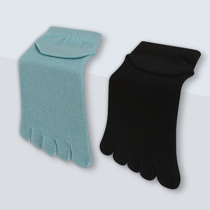 Tùy Chỉnh <span class=keywords><strong>Cotton</strong></span> Coolmax Vớ Ngón Chân Cho Nam Giới Thấp Cắt Ngắn Thể Thao Chạy Năm Ngón Tay Vớ - Product Image 3