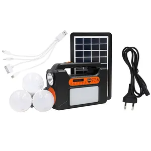Système d'éclairage solaire Portable puissance domestique 10w à 30w système d'éclairage solaire LED pour intérieur ou extérieur mini kit d'éclairage solaire de Camping