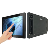 Monitor de Pantalla Táctil Capacitiva Industrial de 15.6/21.5 Pulgadas, Nuevo, ODM/OEM, USB/DVI/VGA/Seriales, IP65, Marco Abierto de Metal, 1920x1080, 3 Años de Garantía