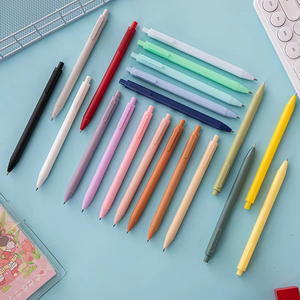 Stylo à bille en plastique recouvert <span class=keywords><strong>de</strong></span> caoutchouc X708, vente chaude, multicolores, bon marché, macaron, mignon, stylo cadeau coloré - Product Image 5