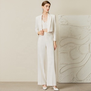 AISION Mulheres Roupas Do Clube 2023 2024 Mais Recentes <span class=keywords><strong>Blazer</strong></span> Designs Senhoras Top Colheita Branca Sexy para o Casamento - Product Image 5