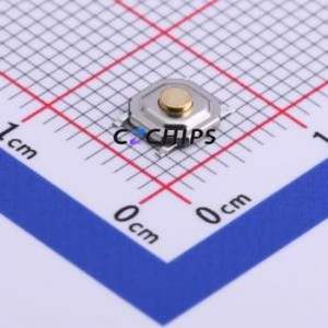 TS5217A Tactile Switch SMD-4P,5.2x5.2mm Switch Single Pole Single Throw Round Button 2.5N Vertical Mount - Product Image 1