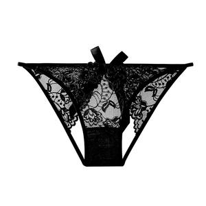 Новые женские трусики-стринги 2026 года: кружевные, однотонные, персикового цвета, с низкой посадкой, дышащие, с вырезами, соблазнительные. Оптом. - Product Image 6