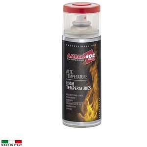 Vernice Spray Resistente alle Alte Temperature Nero Opaco 400ml Smalto Multiuso - Product Image 6