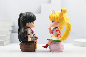 Set di 6 Statuette H11CM di Sailor Moon, Decorazione da Scrivania, Action Figure <span class=keywords><strong>Anime</strong></span> per Bambini - Product Image 5