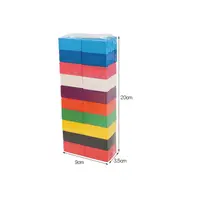 Dez cores 100 pçs jogo dominó padrão, adulto, grande, madeira, brinquedo educativo para a infância precoce