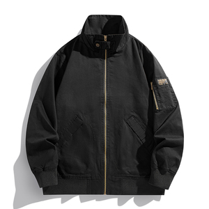 Men's Casual Flying Jacket for Spring Autumn and Winter Comfortable Loose <b>Top</b> with Custom Logo Popular New Fashion - Product Image 5