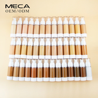 Fond de teint correcteur liquide professionnel, crème de visage matte à couverture complète, waterproof, couleur blanche