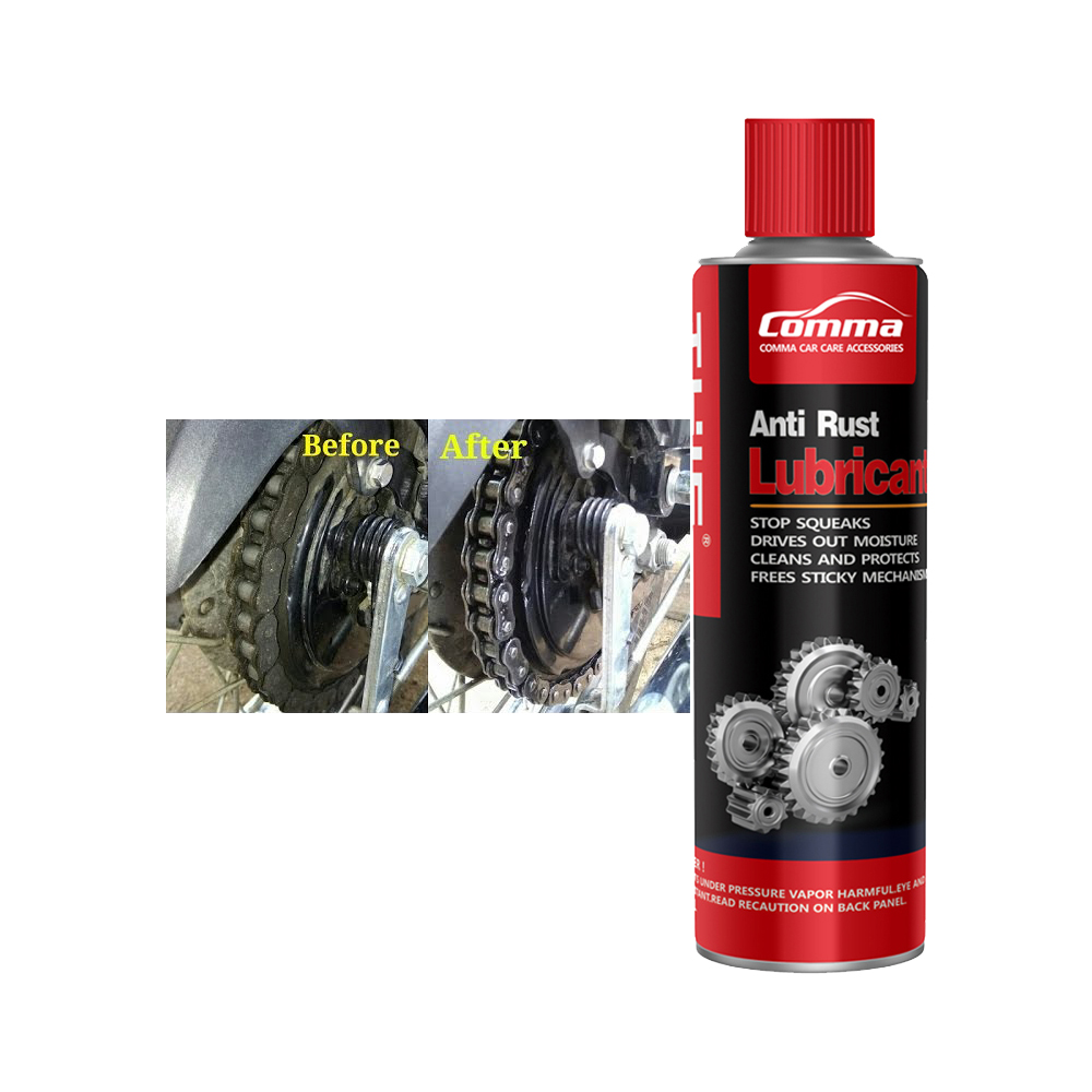 Новый и бесплатный образец, антикоррозийный и антикоррозийный аэрозольный спрей, супер силиконовая смазка на цепочке