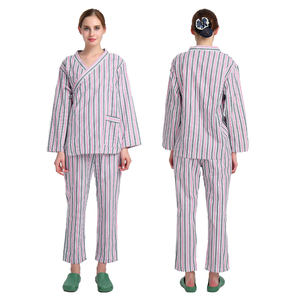 Bata de <span class=keywords><strong>hospital</strong></span> unisex mediana, batas de paciente y vestidos de enfermería reutilizables y pijamas médicos con mangas cortas para <span class=keywords><strong>maternidad</strong></span> - Product Image 6