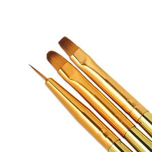 Pinceau pour nail art, stylo de dessin pour gel UV, manche en plastique et métal, prise en main confortable, outil de manucure, logo personnalisé, vente en gros - Product Image 3