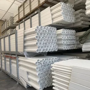 מפעל סיטונאי PVC אבזרי צנרת של שונים גדלים מכירה לוהטת משטח חלק 1/2 ''-4'' pvc פלסטיק לחץ מים צינור מחיר