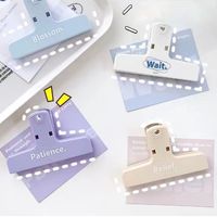 Gran oferta, Clip de cola larga para estudiantes simplificado, Clip magnético de papel bonito duradero, Clip de plástico Retro colorido ecológico
