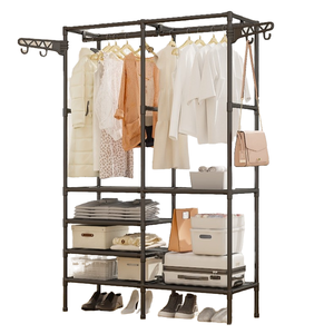 Armoire portable moderne en plastique, facile à assembler, démontable, pliable, écologique, pour vêtements, literie, organisation, utilisation dans le salon - Product Image 4