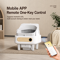 Litière automatique pour chat, grande capacité, protection de sécurité, nettoyage automatique, contrôle par application, contrôle des odeurs, pour plusieurs chats, OEM