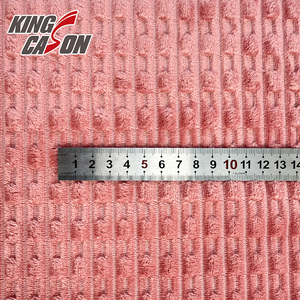 Kingcason Nhà Sản Xuất Bán Buôn Thân Thiện Với Môi Thanh Lịch Polyester Sọc Đầy Màu Sắc In Flannel Lông Cừu Vải Cho Chăn - Product Image 5