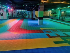 Bán Hot Inline Hockey tầng trong nhà ngoài trời thể thao gạch lát sàn di động con lăn trượt băng sân sàn - Product Image 5