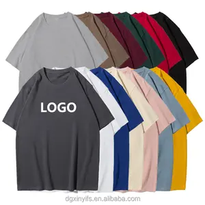 XY高品質低OEMOQ100 % コットンカスタムユニセックスブランクプレーンTシャツプラスサイズメンズTシャツ