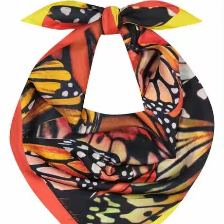 Manufacture OEM OEKO-TEX 100 Silk scarf for woman digital print design custom printing designer scarf styles