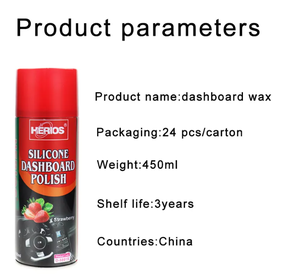 450mL <span class=keywords><strong>Herios</strong></span> coche silicona tablero polaco cera Spray fresa - Product Image 2