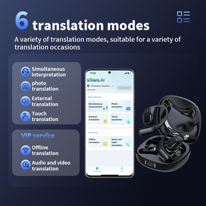 หูฟังแปลภาษาแบบเรียลไทม์ VORMOR G6 Mini AI รองรับการแปลเสียงและวิดีโอ หูฟังแปลภาษาแบบออฟไลน์และออนไลน์ หูฟังแปลภาษาแบบสัมผัส - Product Image 2