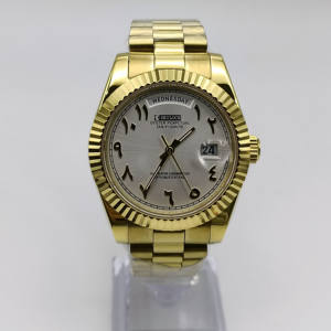 Reloj Automático con Movimiento Miyota8285, Esfera Árabe, Calendario, Resistente al Agua 5 BAR, Multifunción, Mecánico - Product Image 1