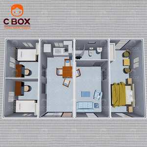 Cbox Modern Prefabricated Tiny Homes 3 Bedroom Mobile <b>Outdoor</b> Residence Apartment Farmhouse Detachable Container <b>House</b> - Product Image 3