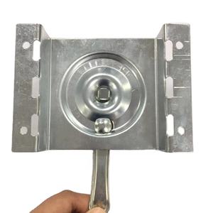 주거용 상업용 병원 및 학교용 손잡이가 있는 아연 도금 강철 사분면 댐퍼 핸들 플레이트 HVAC 원형 댐퍼 - Product Image 2