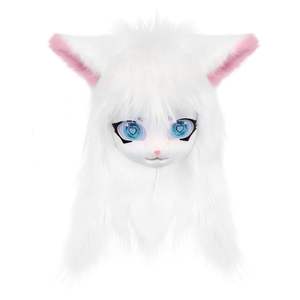 Smileternit Dierenkop Kat Fursuit Gesneden Masker Halloween Maskerade Kostuum Rekwisieten - Product Image 4