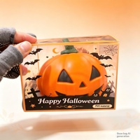Jouet anti-stress amusant en forme de citrouille pour Halloween, balle à presser
