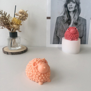 Riser precoce fai da te 3D stereoscopico candela di pecora stampo in Silicone carino piccola pecora ornamento stampo Desktop ornamento cristallo stampo epossidico - Product Image 5