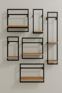 Estantes de pared industriales modernos, estantes de exhibición de plantas minimalistas, estanterías de <span class=keywords><strong>madera</strong></span> <span class=keywords><strong>y</strong></span> metal para una organización elegante del hogar - Product Image 2