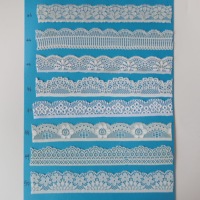 Vente en gros de dentelle française en nylon blanc élastique de 2-3 cm, tissu de luxe pour robe de mariée, sous-vêtements, dentelle crochetée faite à la main, garniture personnalisée