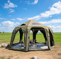 Tente dôme gonflable pour le camping familial en plein air, tente gonflable sphérique, matelas gonflable