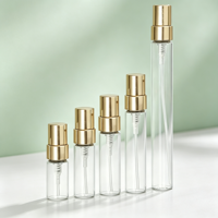 Mini flacon de parfum échantillon 2ml 3ml 5ml 10ml, flacon pulvérisateur vide transparent, tube en verre, atomiseur de parfum, testeur, emballage d'huile