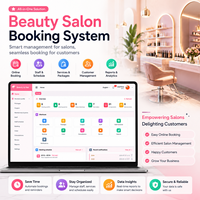 Sistema de Gestión de Citas para Salón de Belleza, Peluquería y Arte de Uñas, Admite Personalización de Marca, APP + Backend Web