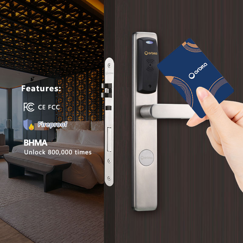 Европопулярные дверные замки Orbita Rfid для номера, карты, ключей, дверные замки, беспроводная система контроля доступа для двери в отеле