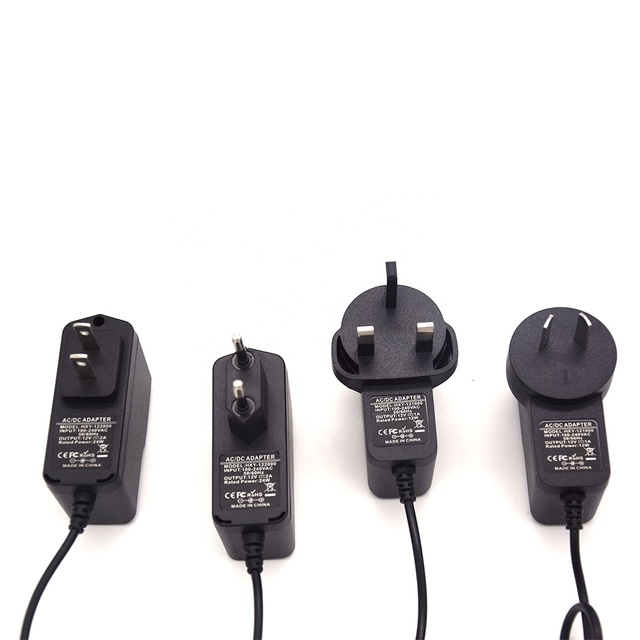 Universal Desktop Power Adapters Travel Wall Plug AC DC with 12v/24v/5v/9v Output Voltage and 2a/3a Current Supply