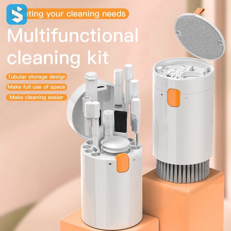 Xách Tay Đa Chức Năng Làm Sạch Bàn Chải Công Cụ 20 Trong 1 Earbud Bàn Phím Máy Tính Xách Tay Làm Sạch Bút Cleaner Kit 20 Trong 1 Làm Sạch Kit