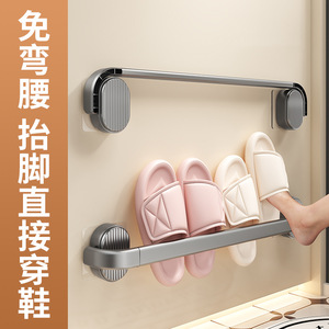 ที่แขวนรองเท้าแบบติดผนัง ไม่ต้องเจาะ  วัสดุเคลือบสีฝุ่น รุ่น A75 รูปทรงสี่เหลี่ยมผืนผ้า - Product Image 3