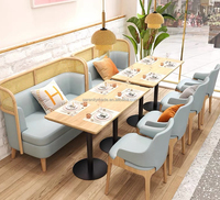 Mobilier de restaurant élégant Dimension sur mesure Sièges de cabine rembourrés à cadre en bois