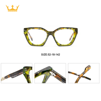 Nouvelles lunettes optiques vintage de style classique en acétate solide, légères, à monture intégrale irrégulière, transparentes, unisexes