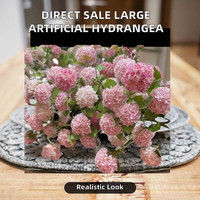 Penjualan Langsung Pabrik Bunga Hydrangea Buatan Tangan Simulasi Tinggi Gaya Alami Tangkai Tunggal Besar untuk Tahun Baru Imlek Dekorasi Rumah